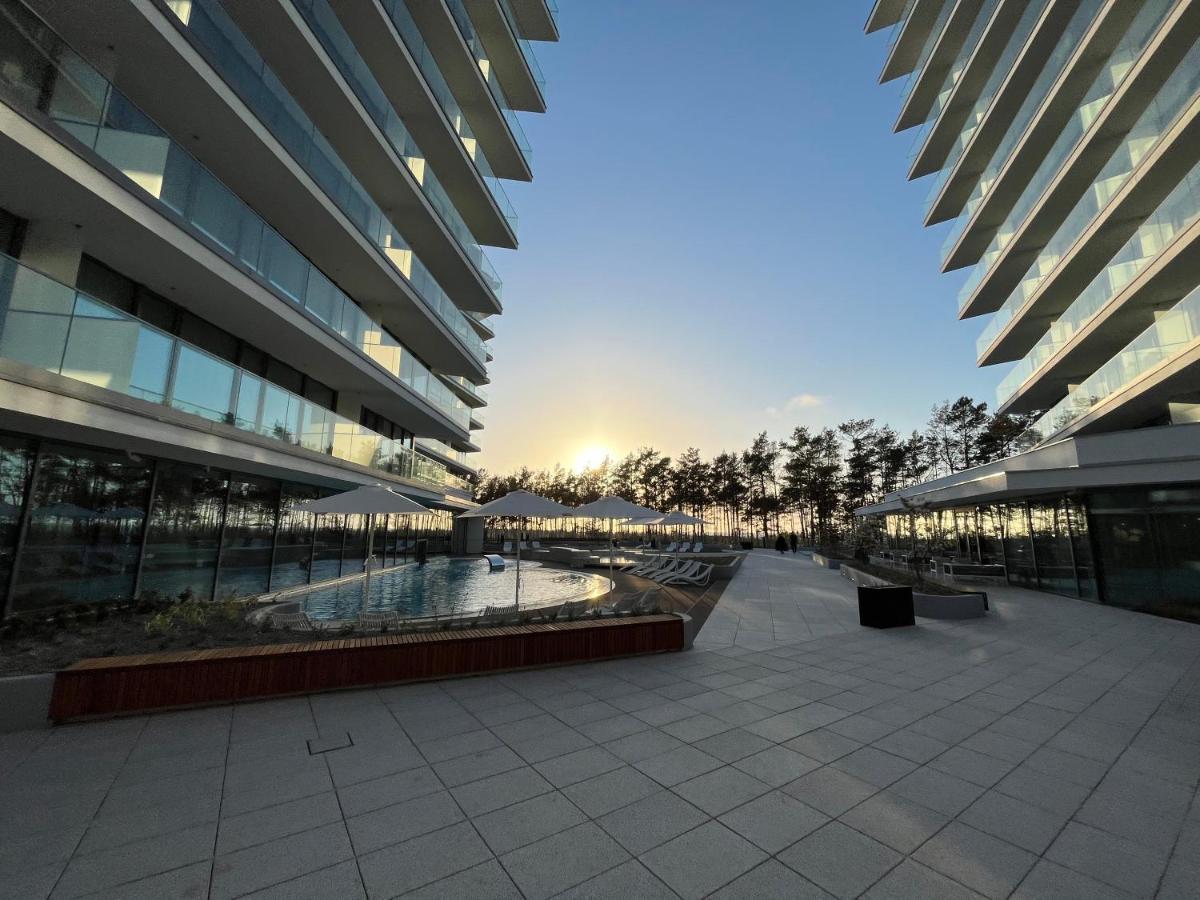 Wave Apartment Tyballtic 7Th Floor With Two Bedrooms And Sea View! Miedzyzdroje Exterior foto